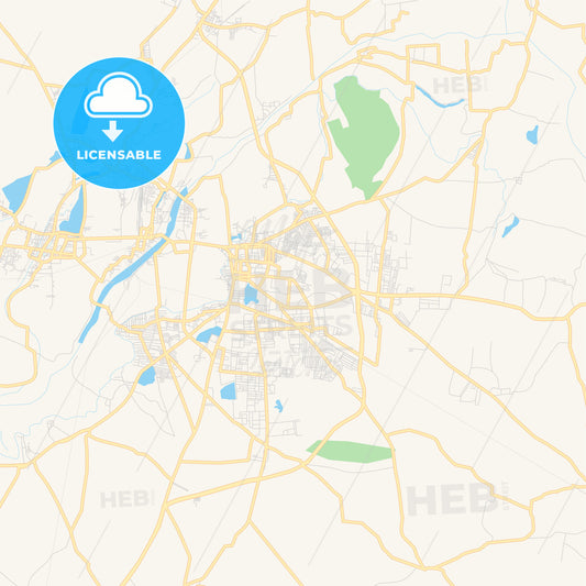 Printable street map of Tirunelveli, India