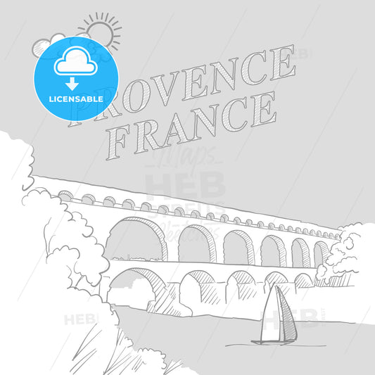 Provence, France travel marketing cover – instant download