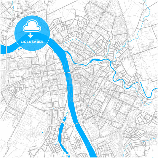 Pskov, Pskov Oblast, Russia, city map with high quality roads.