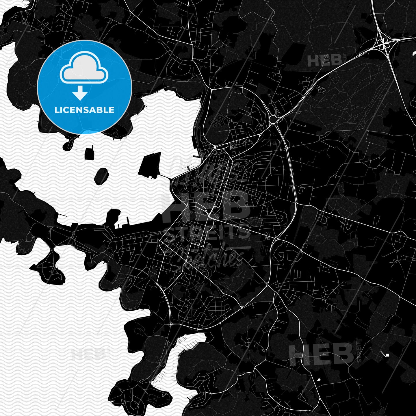 Pula/Pola, Croatia PDF map