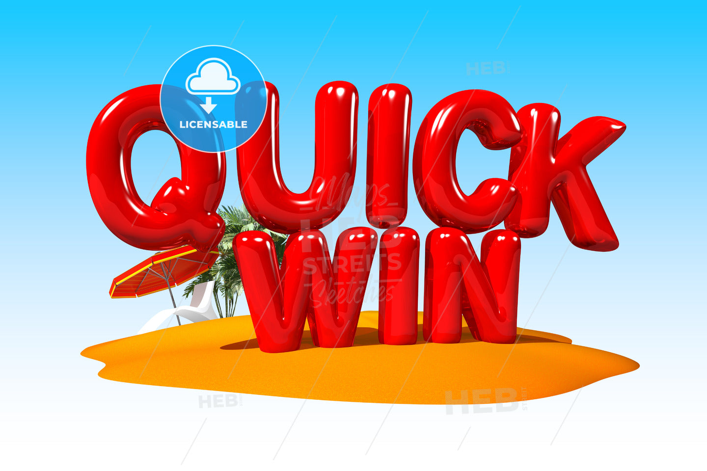 Quick win Buzzword on Island – instant download