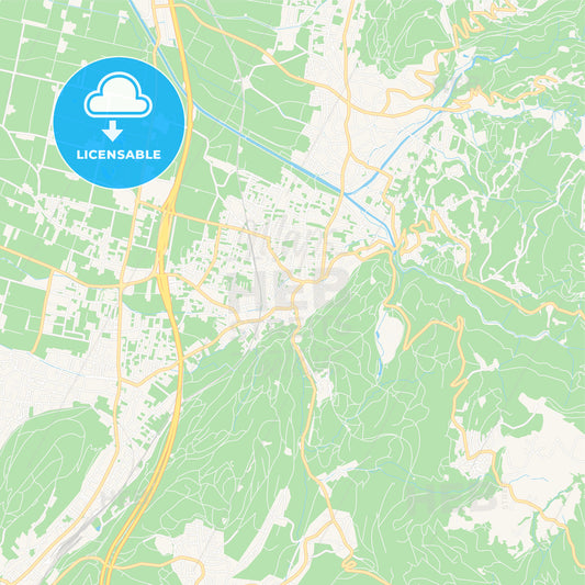 Rankweil, Austria Vector Map - Classic Colors