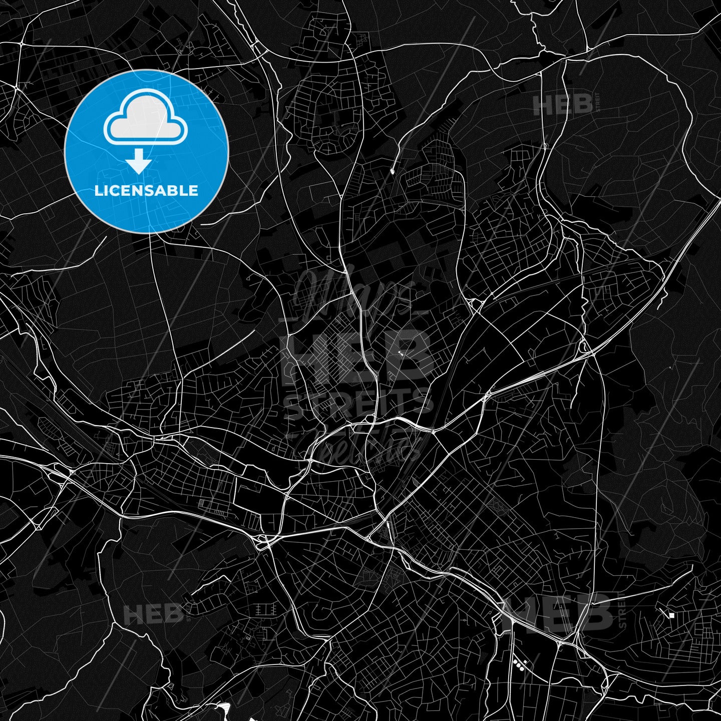 Reutlingen, Germany PDF map