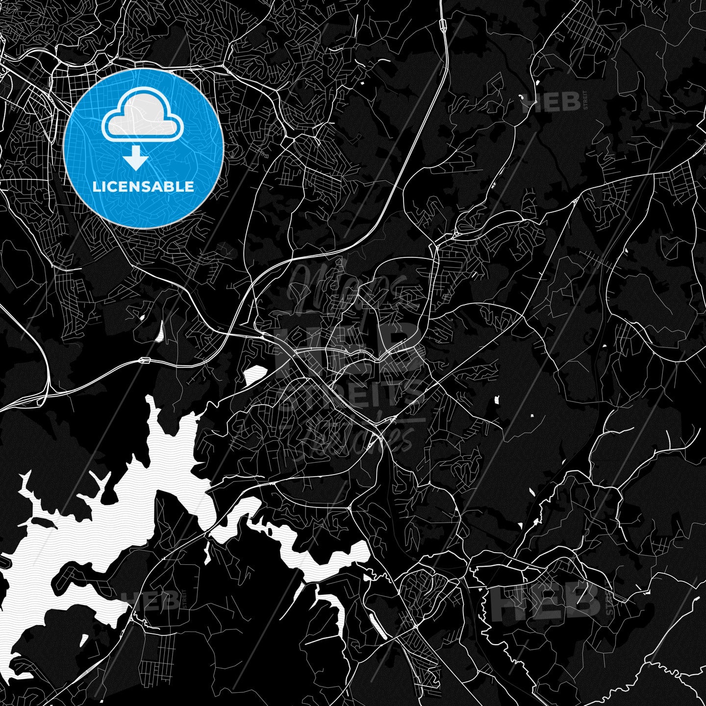 Ribeirao Pires, Brazil PDF map