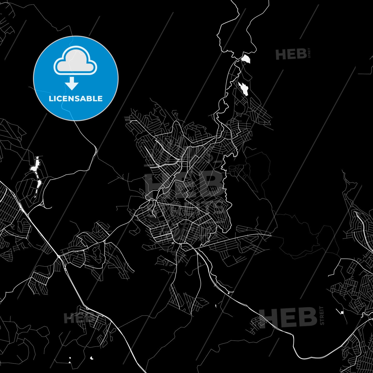 Ribeirao das Neves, Brazil PDF map