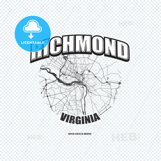 Richmond, Virginia, logo artwork – instant download
