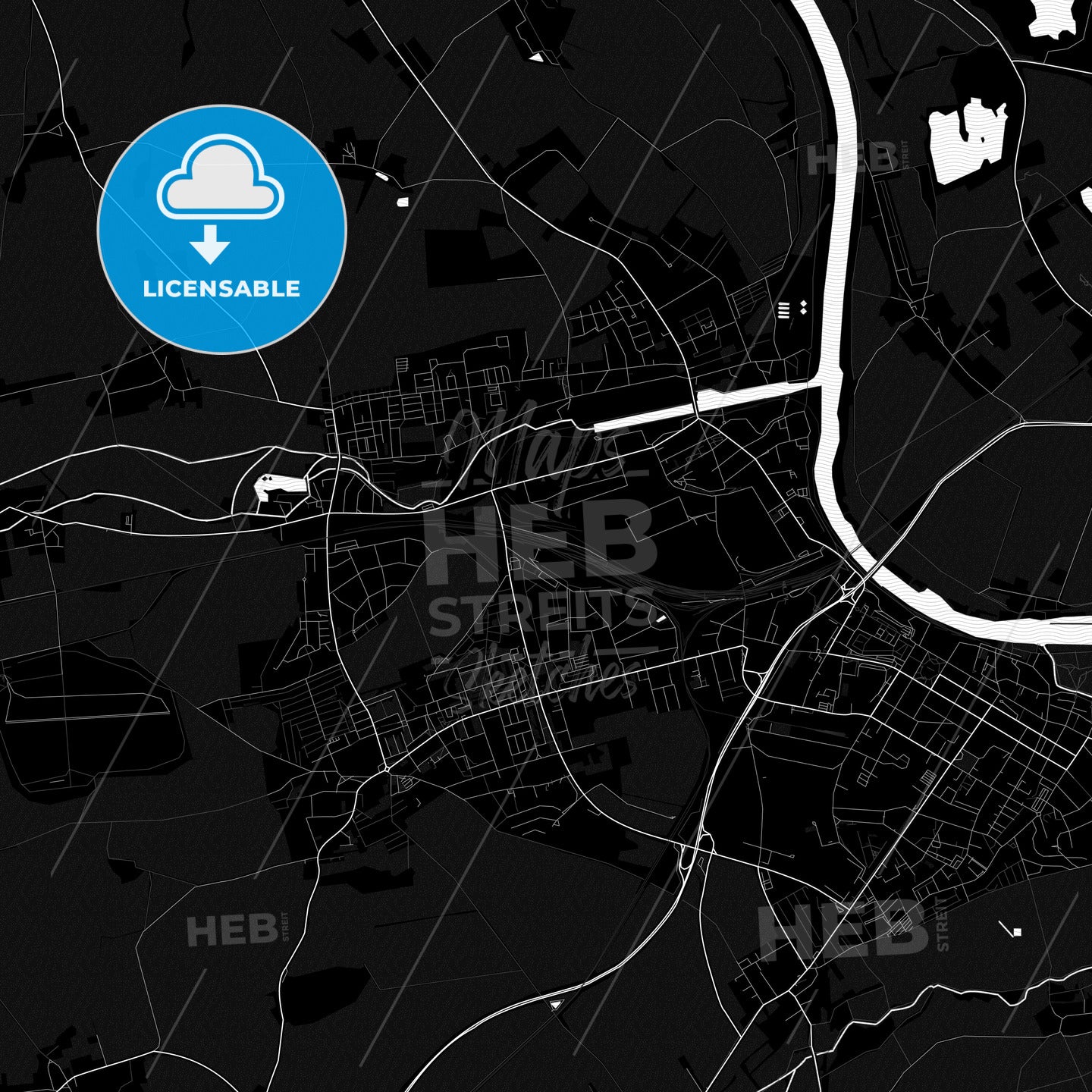 Riesa, Germany PDF map