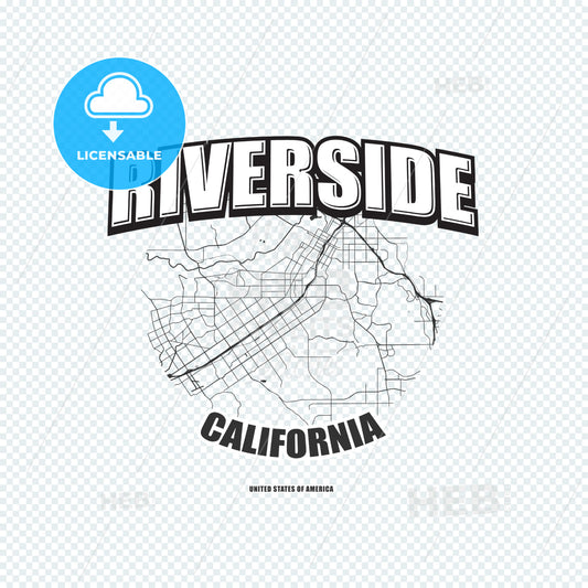Riverside, California, logo artwork – instant download