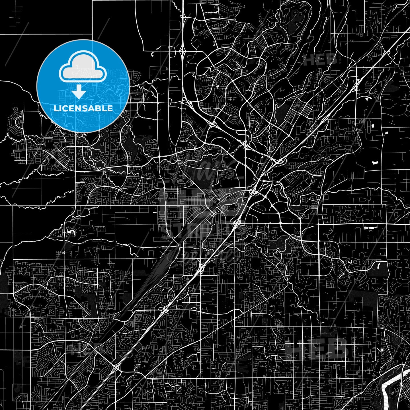 Roseville, California, United States, PDF map