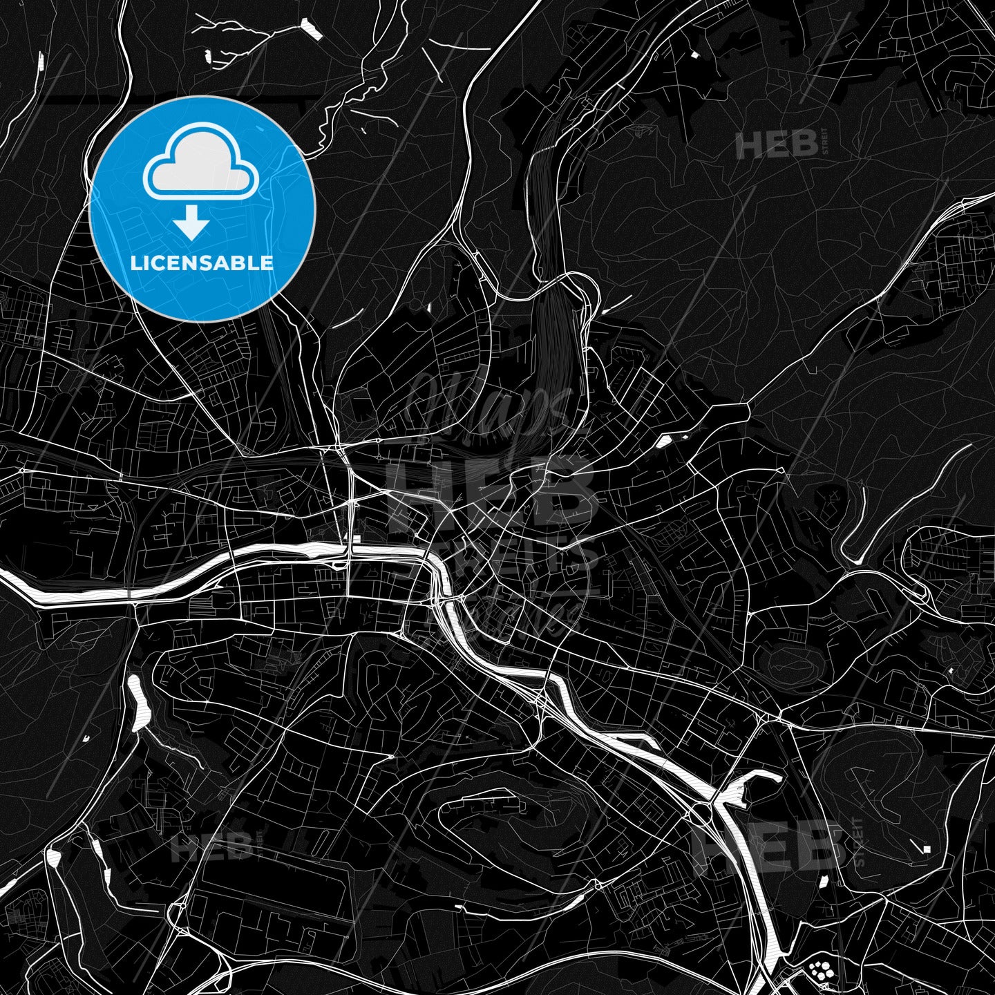 Saarbrucken, Germany PDF map