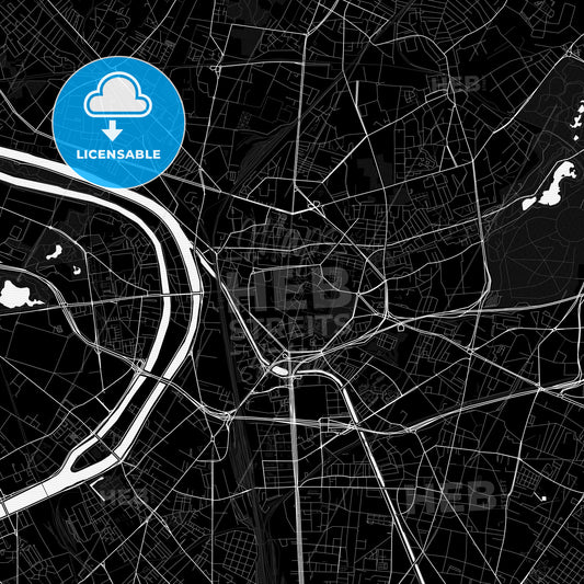 Saint-Denis, France PDF map