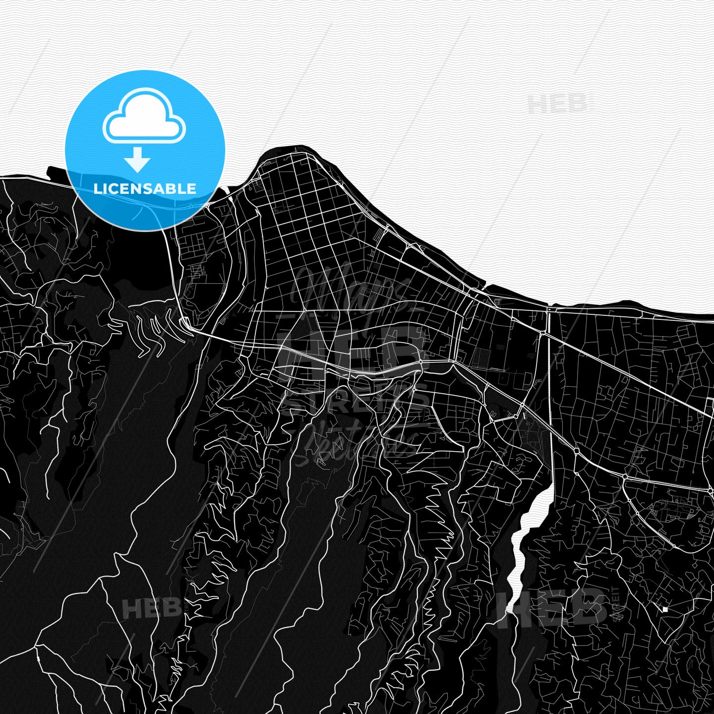 Saint-Denis, France PDF map