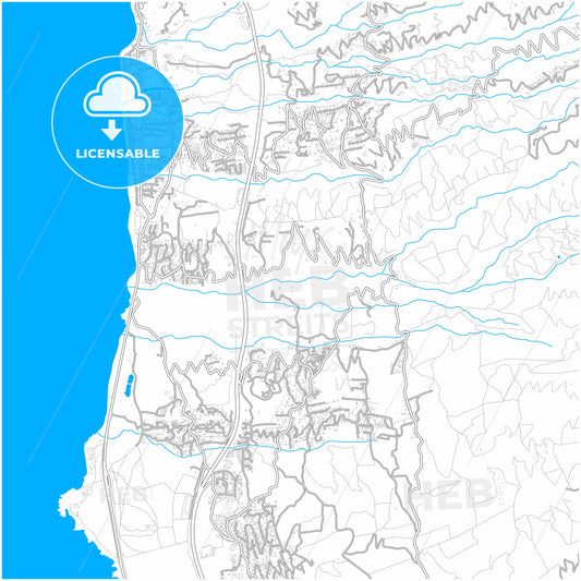 Saint-Leu, Réunion, France, city map with high quality roads.