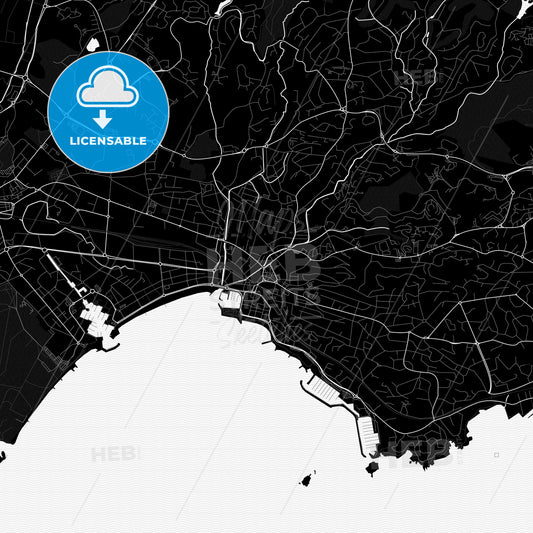 Saint-Raphaël, France PDF map