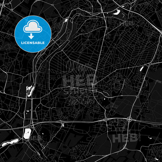 Sainte-Geneviève-des-Bois, France PDF map