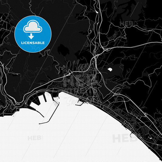 Salerno, Italy PDF map
