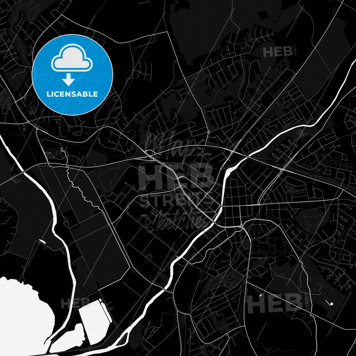 Salo, Finland PDF map