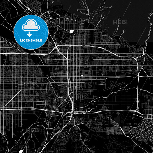 San Bernardino, California, United States, PDF map