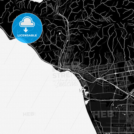 San Buenaventura, California, United States, PDF map