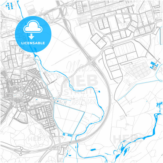 San Fernando de Henares, 28830, Spain, city map with high quality roads.