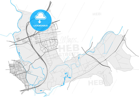 San Fernando de Henares, 28830, Spain, high quality vector map