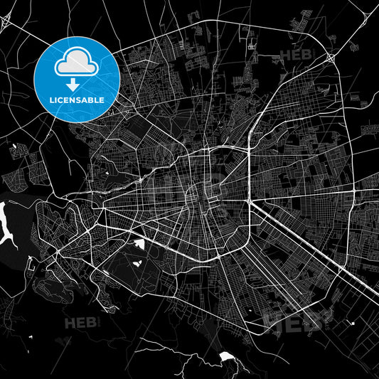 San Luis Potosí, Mexico PDF map