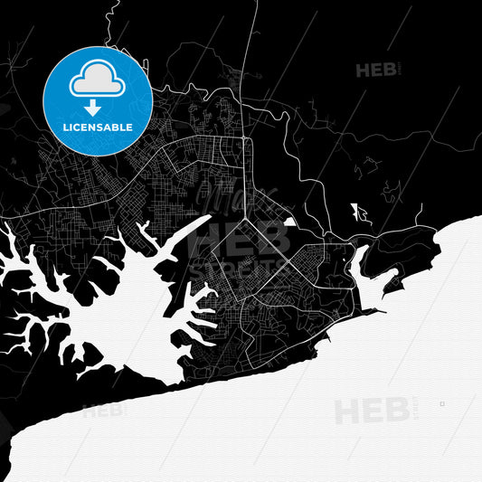 San-Pedro, Ivory Coast PDF map