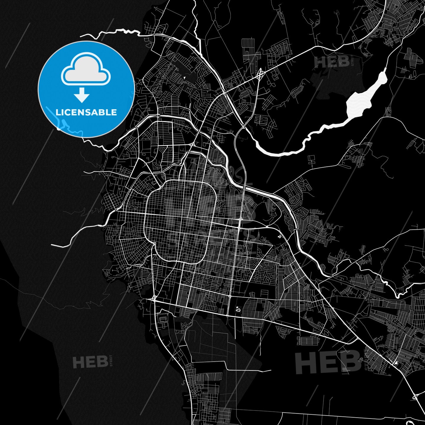 San Pedro Sula, Honduras PDF map