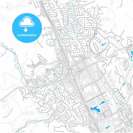 San Ramon, California, United States, city map with high quality roads.