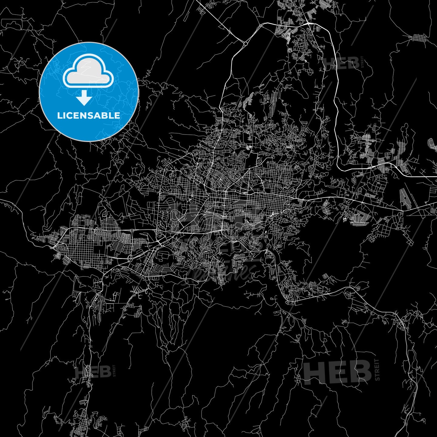 San Salvador Download PDF Map - HEBSTREITS