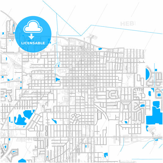 Sanford, Florida, United States, city map with high quality roads.