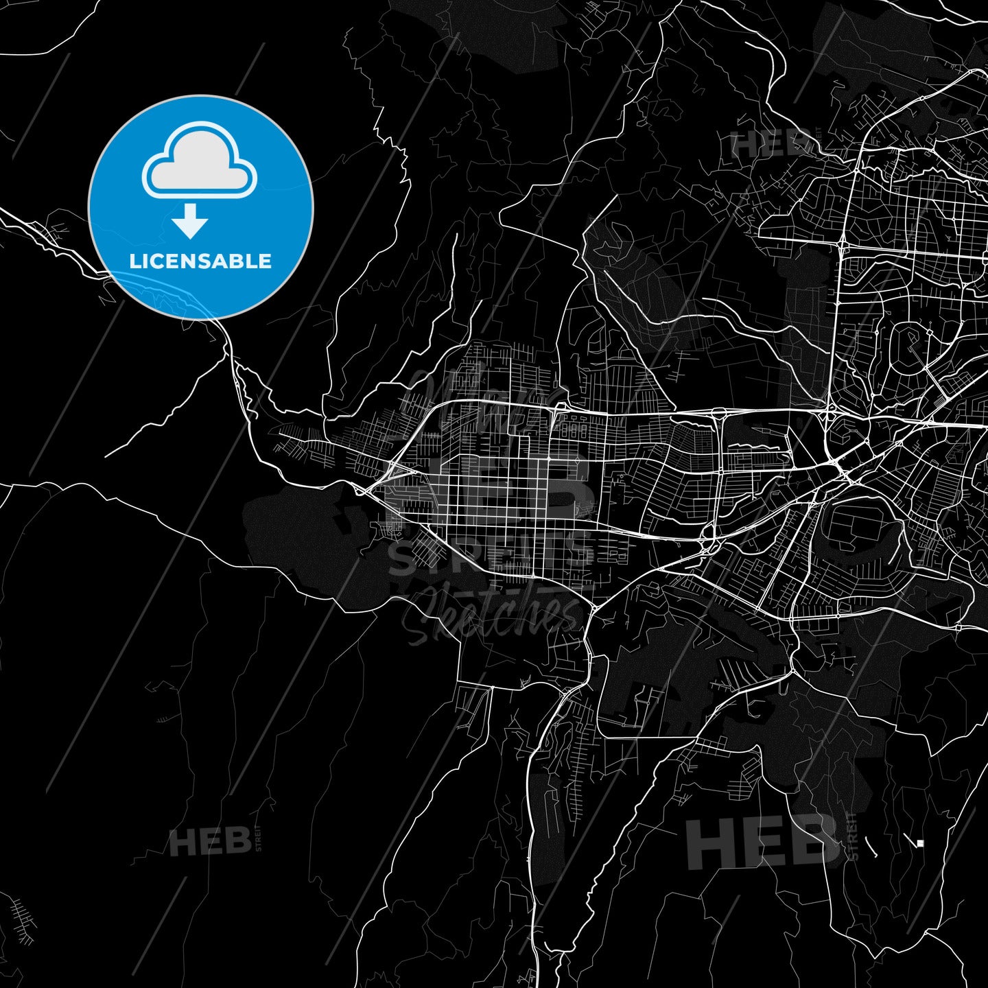 Santa Tecla, El Salvador PDF map