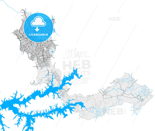 Santo Andre, Brazil, high quality vector map