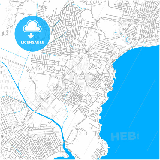 Sao Jose, Brazil, city map with high quality roads.