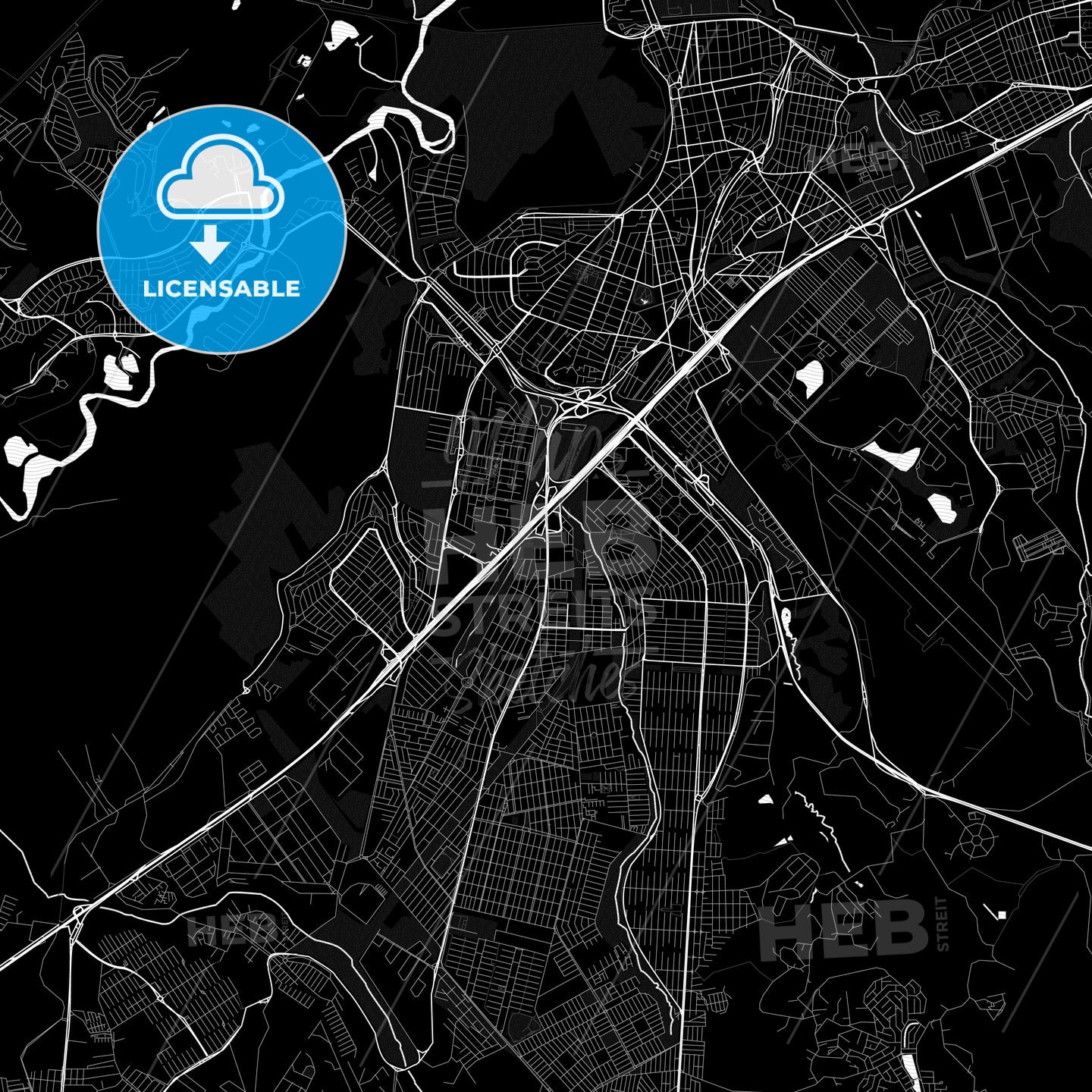 Sao Jose dos Campos, Brazil PDF map