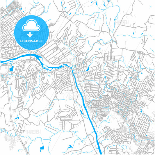 Sao Lourenco da Mata, Brazil, city map with high quality roads.