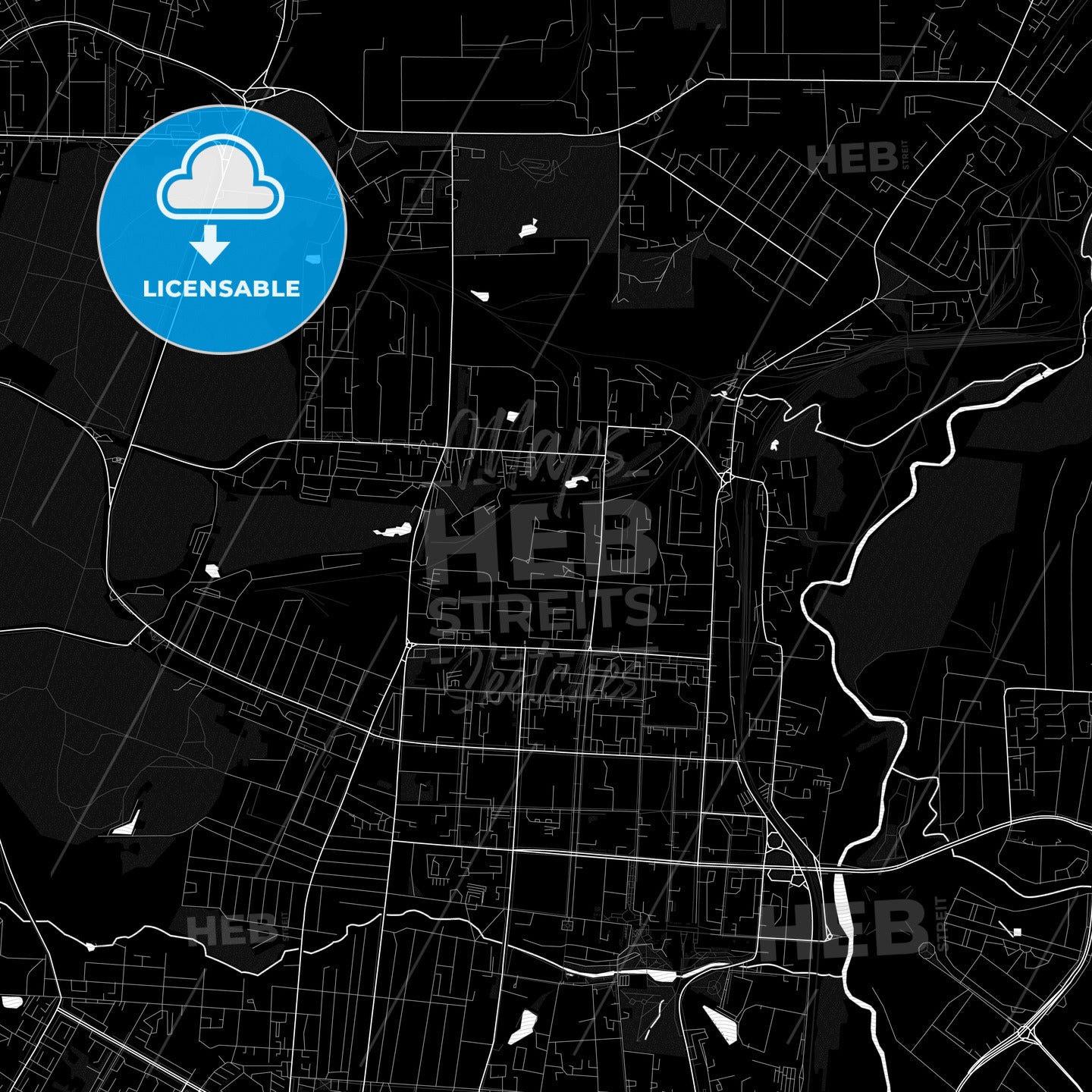 Saransk, Russia PDF map