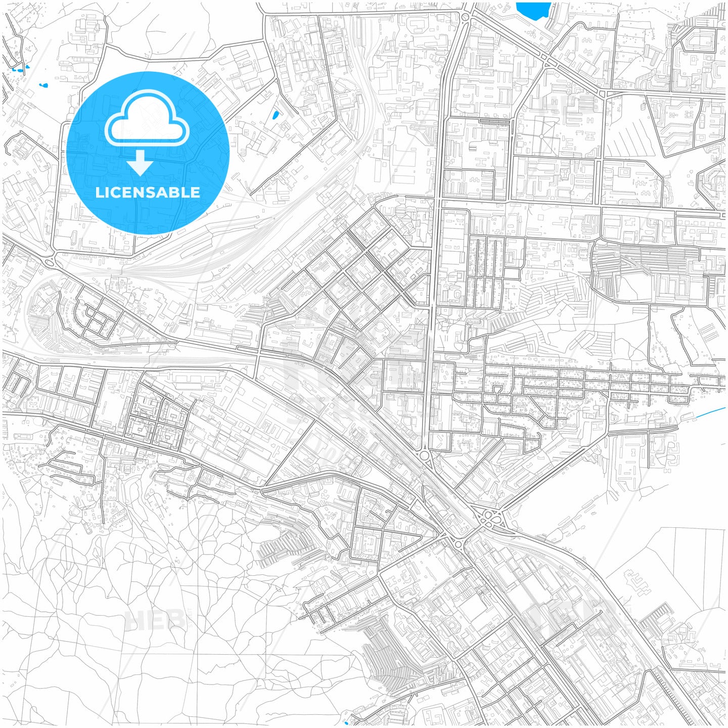 Saratov, Saratov Oblast, Russia, city map with high quality roads.