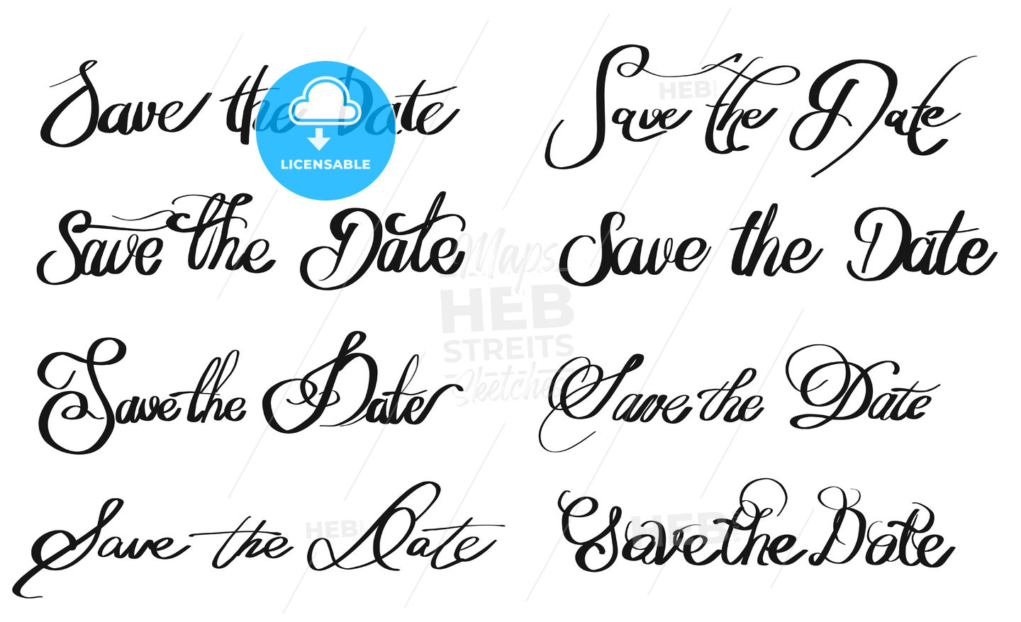 Save the Date various written Quotes – instant download