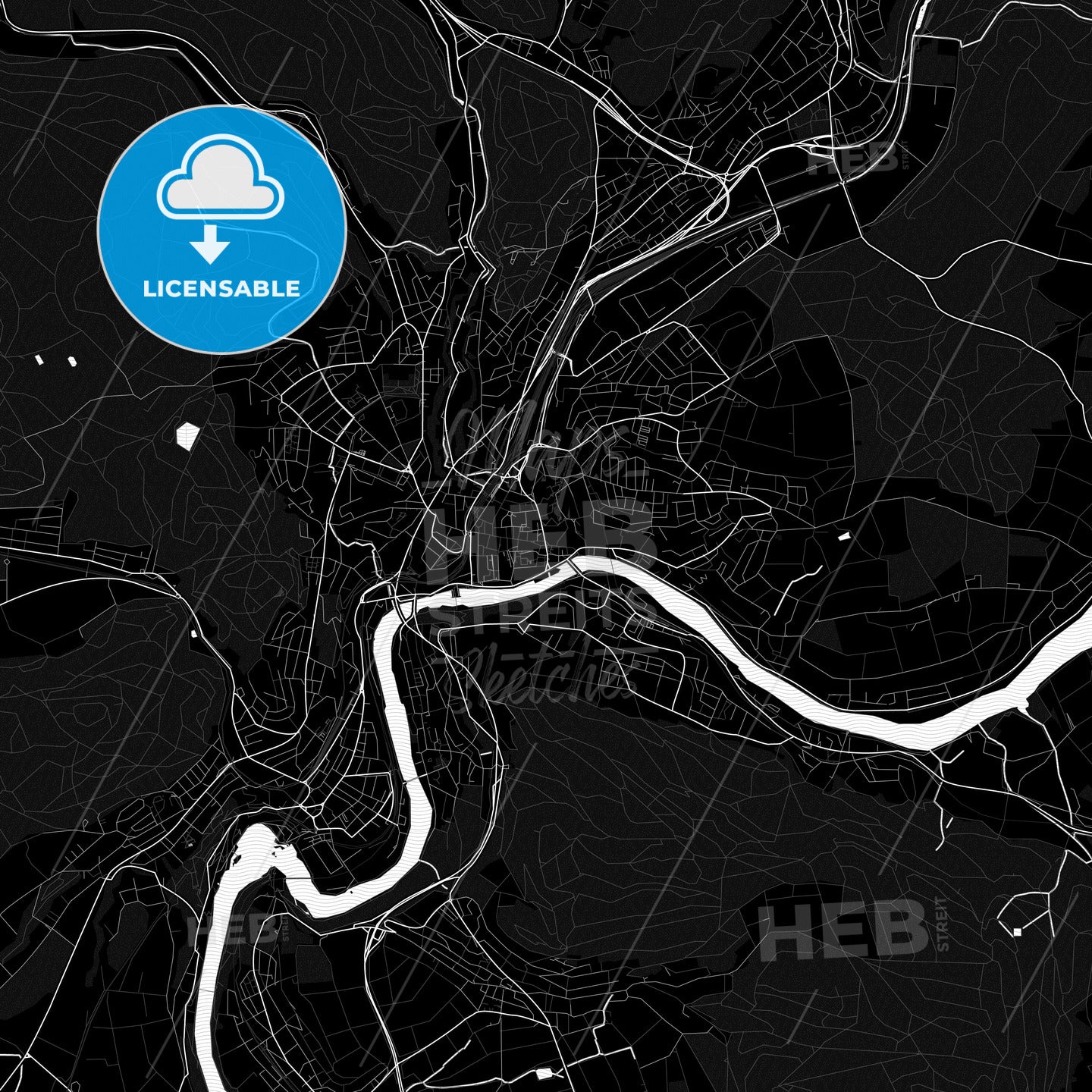 Schaffhausen, Switzerland PDF map