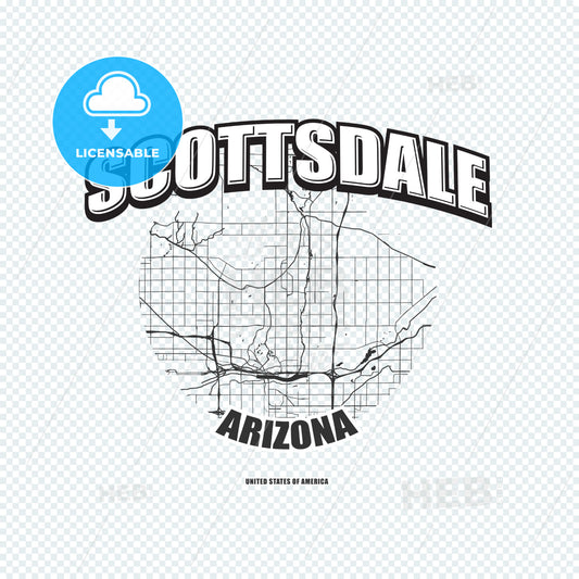 Scottsdale, Arizona, logo artwork – instant download