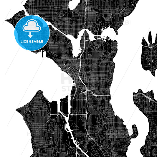 Seattle USA map