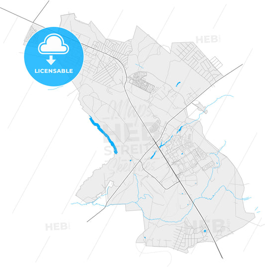 Sertolovo, Leningrad Oblast, Russia, high quality vector map