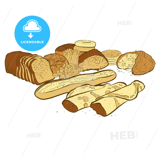 Set of breads – instant download