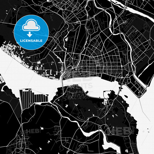 Shantou, China PDF map