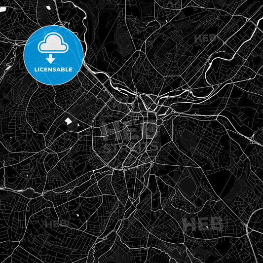 Sheffield, England PDF map