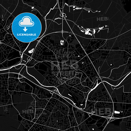 Siegburg, Germany PDF map