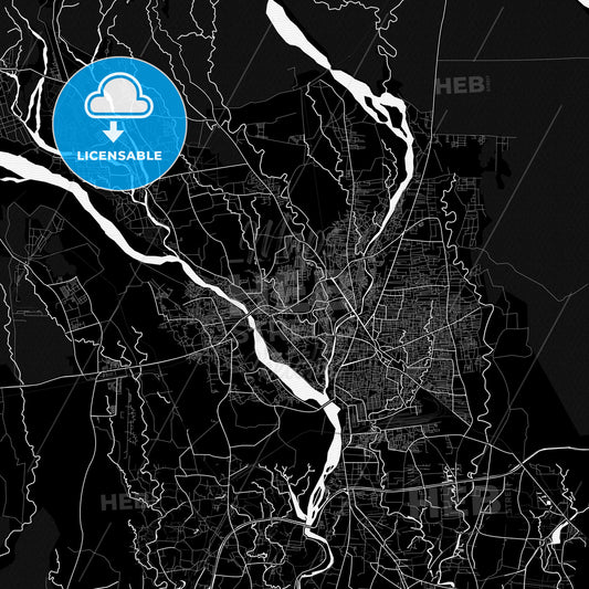 Siliguri, India PDF map