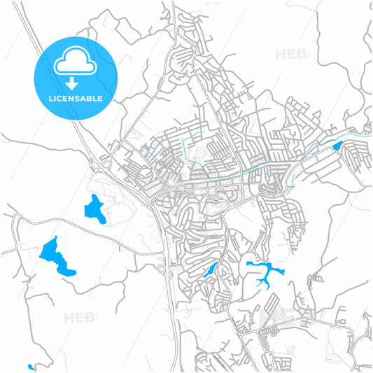 Simoes Filho, Brazil, city map with high quality roads.