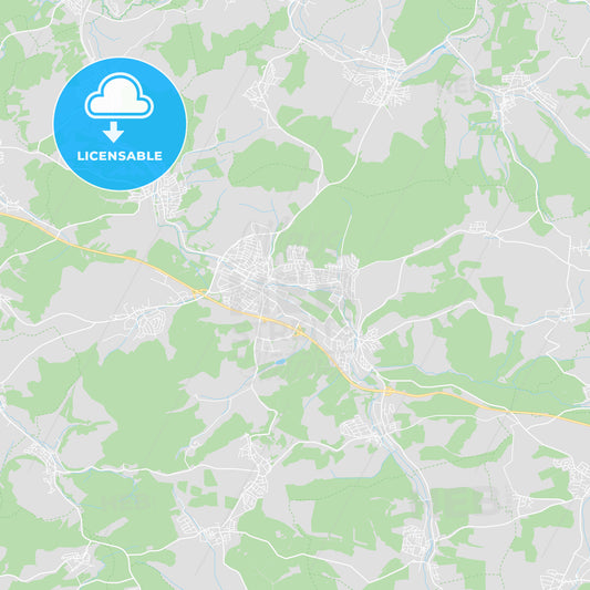 Sinsheim, Germany printable street map